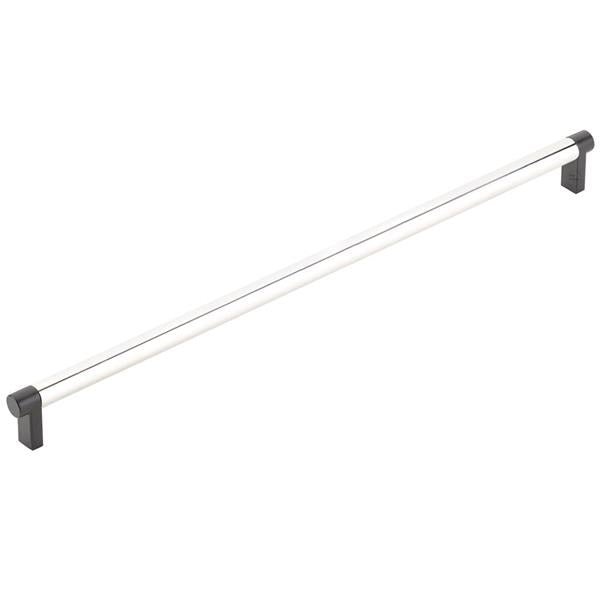 Emtek - Concealed Surface, Select Appliance Pull 18 Inch C-C, Rectangular Stem, Smooth Bar