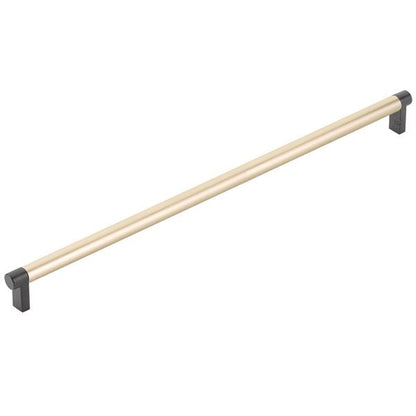 Emtek - Concealed Surface, Select Appliance Pull 18 Inch C-C, Rectangular Stem, Smooth Bar