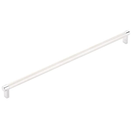 Emtek - Concealed Surface, Select Appliance Pull 18 Inch C-C, Rectangular Stem, Knurled Bar