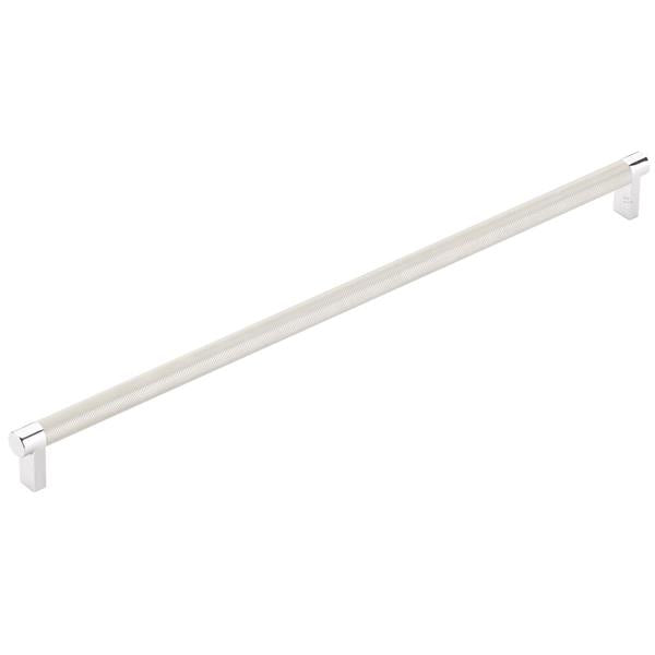 Emtek - Concealed Surface, Select Appliance Pull 18 Inch C-C, Rectangular Stem, Knurled Bar