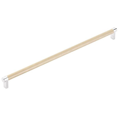 Emtek - Concealed Surface, Select Appliance Pull 18 Inch C-C, Rectangular Stem, Knurled Bar