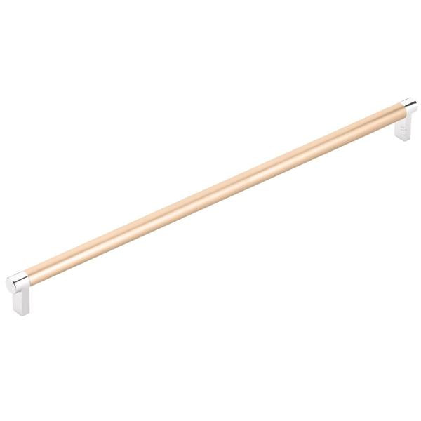 Emtek - Concealed Surface, Select Appliance Pull 18 Inch C-C, Rectangular Stem, Smooth Bar