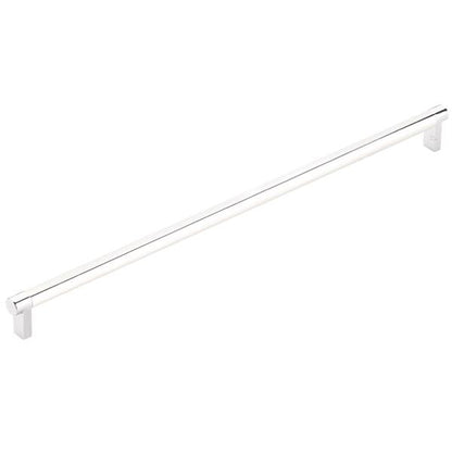 Emtek - Concealed Surface, Select Appliance Pull 18 Inch C-C, Rectangular Stem, Smooth Bar