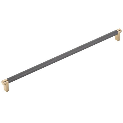 Emtek - Concealed Surface, Select Appliance Pull 18 Inch C-C, Rectangular Stem, Knurled Bar