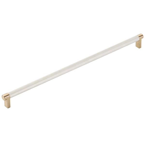 Emtek - Concealed Surface, Select Appliance Pull 18 Inch C-C, Rectangular Stem, Knurled Bar