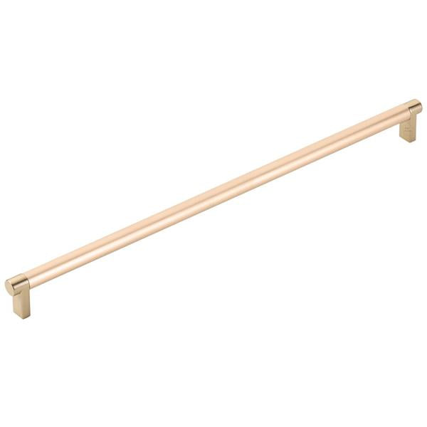 Emtek - Concealed Surface, Select Appliance Pull 18 Inch C-C, Rectangular Stem, Smooth Bar
