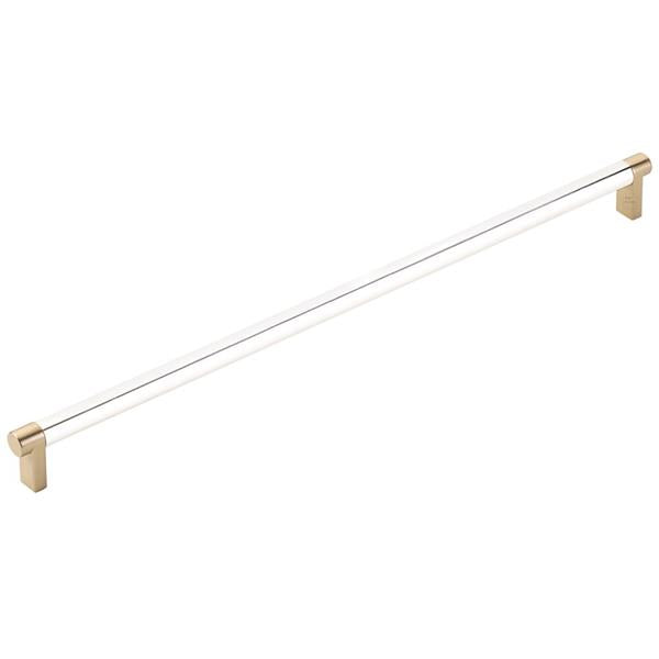 Emtek - Concealed Surface, Select Appliance Pull 18 Inch C-C, Rectangular Stem, Smooth Bar