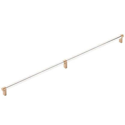 Emtek - Concealed Surface, Select Appliance Pull 24 Inch C-C, Rectangular Stem, Smooth Bar