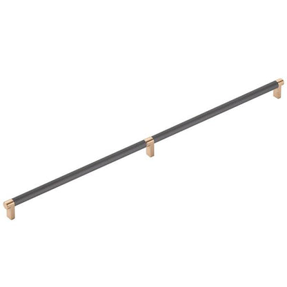 Emtek - Concealed Surface, Select Appliance Pull 24 Inch C-C, Rectangular Stem, Smooth Bar