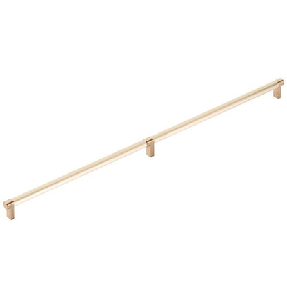 Emtek - Concealed Surface, Select Appliance Pull 24 Inch C-C, Rectangular Stem, Smooth Bar