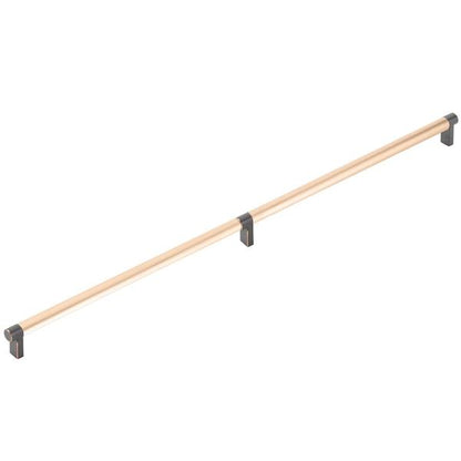 Emtek - Concealed Surface, Select Appliance Pull 24 Inch C-C, Rectangular Stem, Smooth Bar