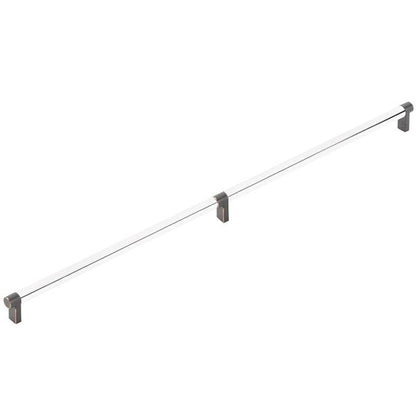 Emtek - Concealed Surface, Select Appliance Pull 24 Inch C-C, Rectangular Stem, Smooth Bar