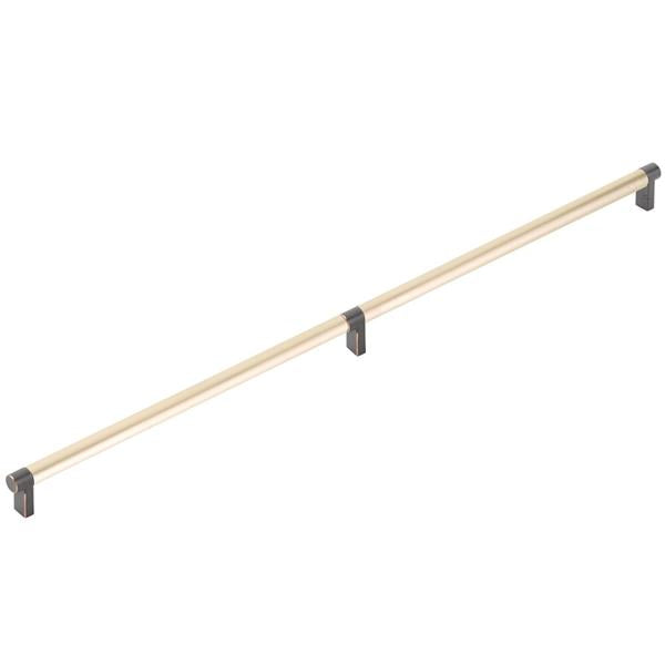 Emtek - Concealed Surface, Select Appliance Pull 24 Inch C-C, Rectangular Stem, Smooth Bar