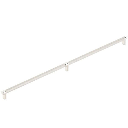 Emtek - Concealed Surface, Select Appliance Pull 24 Inch C-C, Rectangular Stem, Knurled Bar