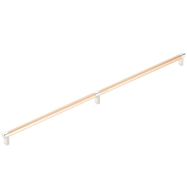Emtek - Concealed Surface, Select Appliance Pull 24 Inch C-C, Rectangular Stem, Smooth Bar