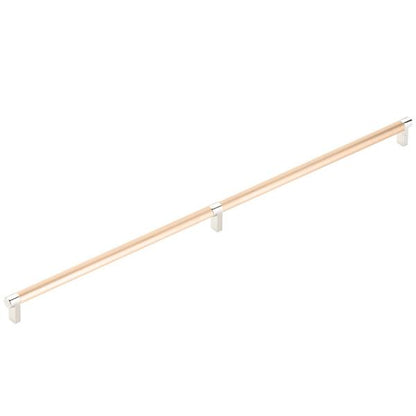 Emtek - Concealed Surface, Select Appliance Pull 24 Inch C-C, Rectangular Stem, Smooth Bar