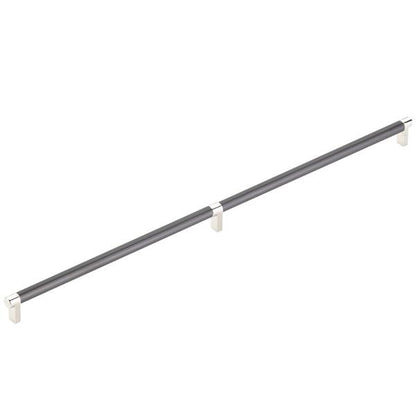 Emtek - Concealed Surface, Select Appliance Pull 24 Inch C-C, Rectangular Stem, Smooth Bar