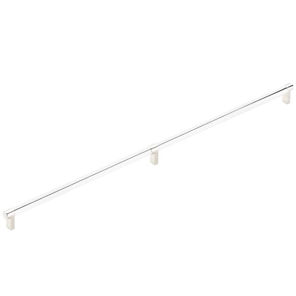 Emtek - Concealed Surface, Select Appliance Pull 24 Inch C-C, Rectangular Stem, Smooth Bar
