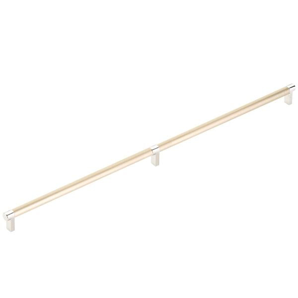 Emtek - Concealed Surface, Select Appliance Pull 24 Inch C-C, Rectangular Stem, Smooth Bar