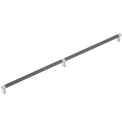 Emtek - Concealed Surface, Select Appliance Pull 24 Inch C-C, Rectangular Stem, Knurled Bar