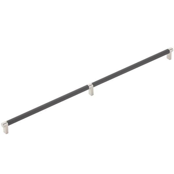 Emtek - Concealed Surface, Select Appliance Pull 24 Inch C-C, Rectangular Stem, Knurled Bar
