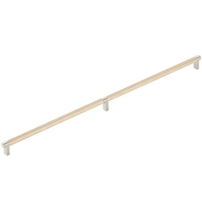 Emtek - Concealed Surface, Select Appliance Pull 24 Inch C-C, Rectangular Stem, Knurled Bar
