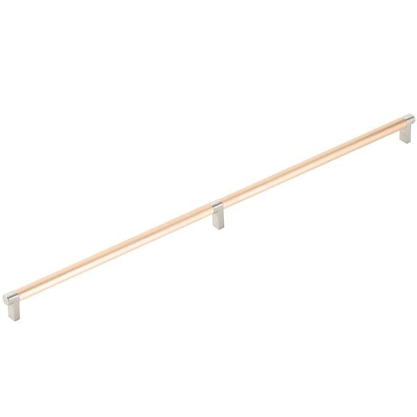Emtek - Concealed Surface, Select Appliance Pull 24 Inch C-C, Rectangular Stem, Smooth Bar