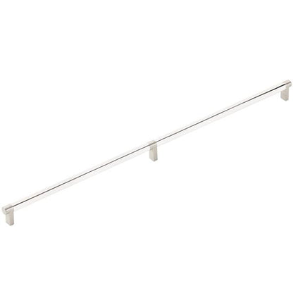 Emtek - Concealed Surface, Select Appliance Pull 24 Inch C-C, Rectangular Stem, Smooth Bar