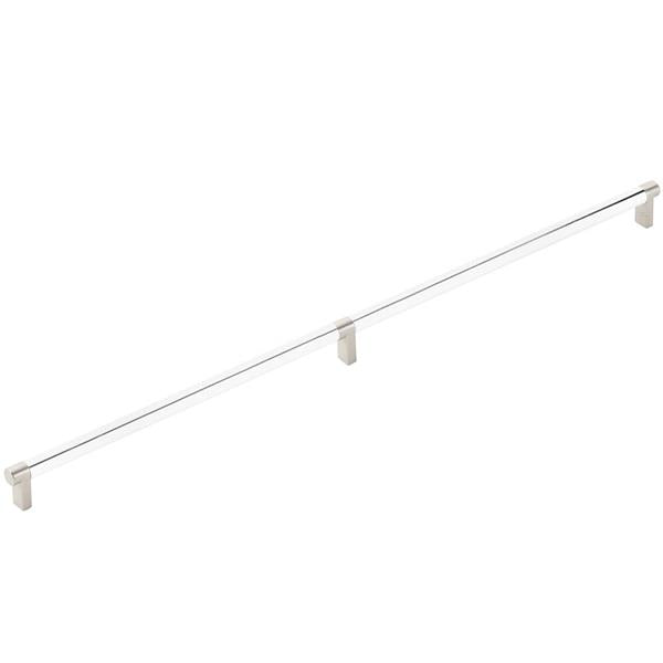 Emtek - Concealed Surface, Select Appliance Pull 24 Inch C-C, Rectangular Stem, Smooth Bar