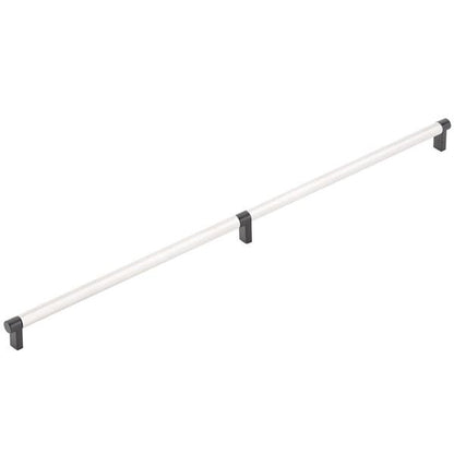 Emtek - Concealed Surface, Select Appliance Pull 24 Inch C-C, Rectangular Stem, Knurled Bar