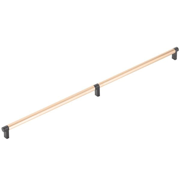 Emtek - Concealed Surface, Select Appliance Pull 24 Inch C-C, Rectangular Stem, Smooth Bar