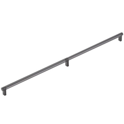 Emtek - Concealed Surface, Select Appliance Pull 24 Inch C-C, Rectangular Stem, Smooth Bar