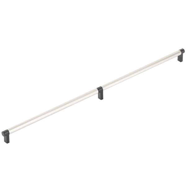 Emtek - Concealed Surface, Select Appliance Pull 24 Inch C-C, Rectangular Stem, Smooth Bar