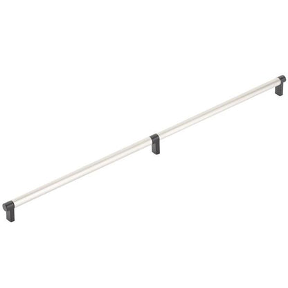 Emtek - Concealed Surface, Select Appliance Pull 24 Inch C-C, Rectangular Stem, Smooth Bar