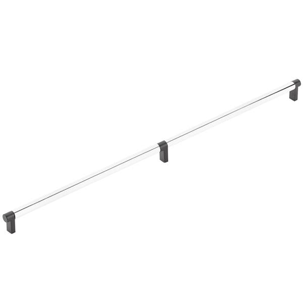 Emtek - Concealed Surface, Select Appliance Pull 24 Inch C-C, Rectangular Stem, Smooth Bar
