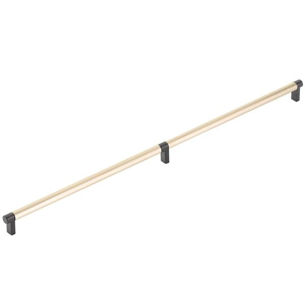 Emtek - Concealed Surface, Select Appliance Pull 24 Inch C-C, Rectangular Stem, Smooth Bar