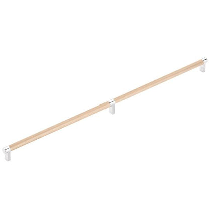 Emtek - Concealed Surface, Select Appliance Pull 24 Inch C-C, Rectangular Stem, Knurled Bar