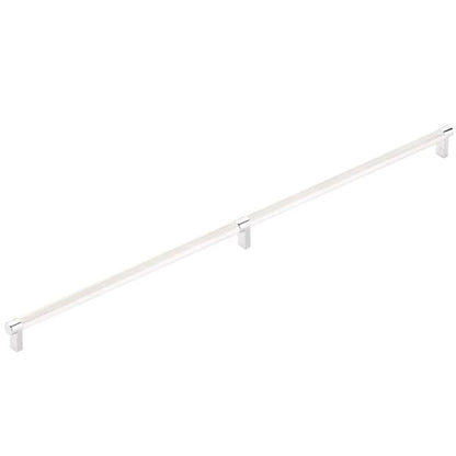Emtek - Concealed Surface, Select Appliance Pull 24 Inch C-C, Rectangular Stem, Knurled Bar