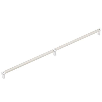 Emtek - Concealed Surface, Select Appliance Pull 24 Inch C-C, Rectangular Stem, Knurled Bar