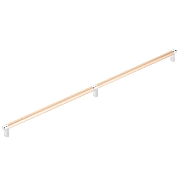 Emtek - Concealed Surface, Select Appliance Pull 24 Inch C-C, Rectangular Stem, Smooth Bar