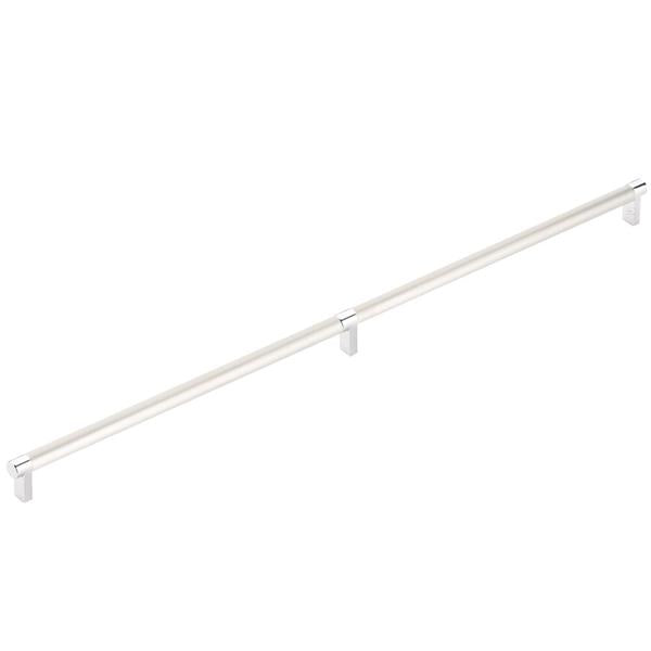 Emtek - Concealed Surface, Select Appliance Pull 24 Inch C-C, Rectangular Stem, Smooth Bar