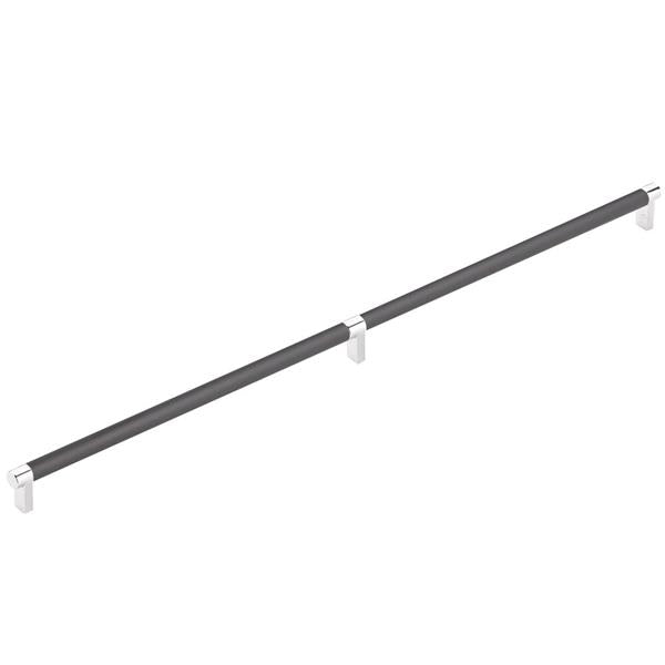Emtek - Concealed Surface, Select Appliance Pull 24 Inch C-C, Rectangular Stem, Smooth Bar