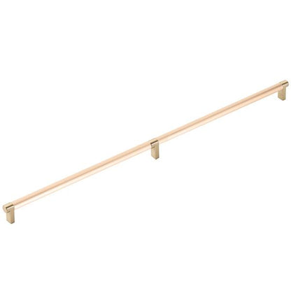 Emtek - Concealed Surface, Select Appliance Pull 24 Inch C-C, Rectangular Stem, Smooth Bar
