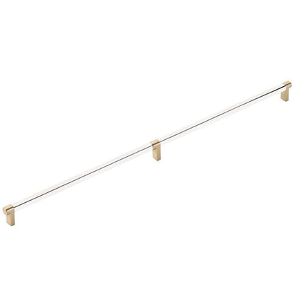 Emtek - Concealed Surface, Select Appliance Pull 24 Inch C-C, Rectangular Stem, Smooth Bar