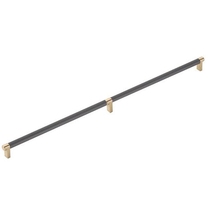 Emtek - Concealed Surface, Select Appliance Pull 24 Inch C-C, Rectangular Stem, Smooth Bar