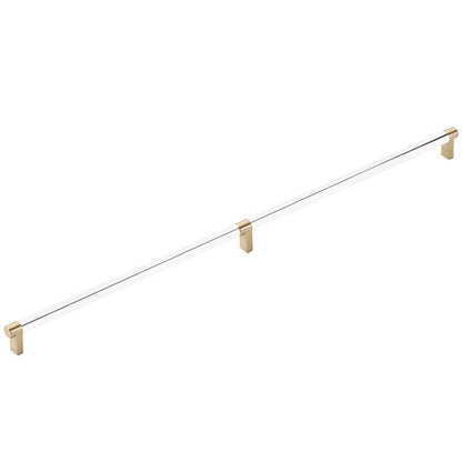 Emtek - Concealed Surface, Select Appliance Pull 24 Inch C-C, Rectangular Stem, Smooth Bar