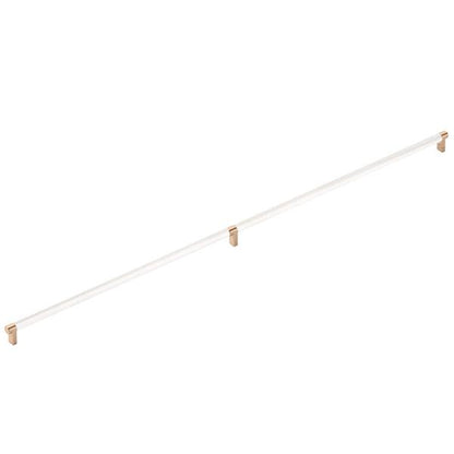 Emtek - Concealed Surface, Select Appliance Pull 36 Inch C-C, Rectangular Stem, Knurled Bar