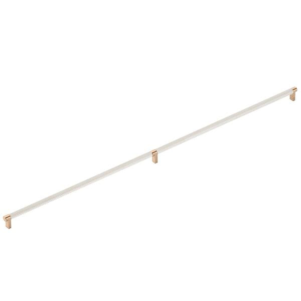 Emtek - Concealed Surface, Select Appliance Pull 36 Inch C-C, Rectangular Stem, Knurled Bar