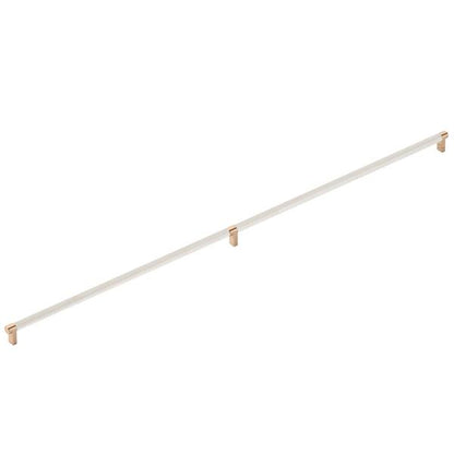 Emtek - Concealed Surface, Select Appliance Pull 36 Inch C-C, Rectangular Stem, Knurled Bar