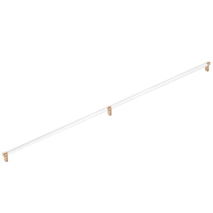 Emtek - Concealed Surface, Select Appliance Pull 36 Inch C-C, Rectangular Stem, Knurled Bar